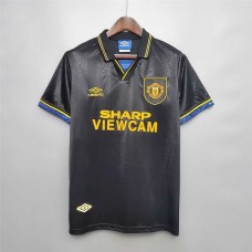 Manchester United 93/94 Away Black Soccer Jersey